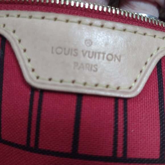💯% authentic Louis Vuitton Neverfull Monogram Tote Mm rare cerise♥️ - Picture 7 of 15